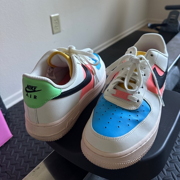 Nike Air Force 1 Multi Color women’s size 9.5 - Picture 5 of 8